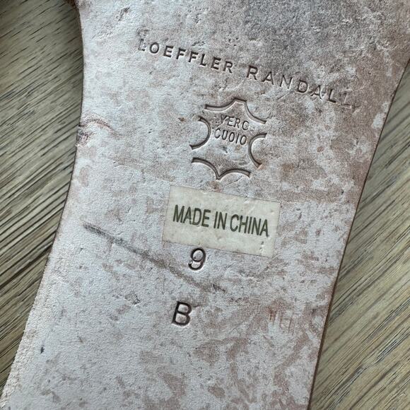 Loeffler Randall Hadley Brown Suede Leather Bow Flat Sandals size 9 - Picture 8 of 10